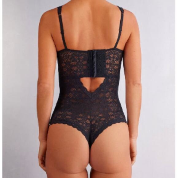 Intimissimi Eleonora Lace Bodysuit Black  38C - Picture 2 of 8